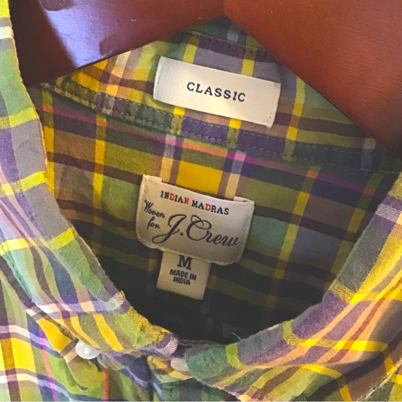 J. Crew Other - J. Crew | Long Sleeve Madras Button Down | Classic Fit | Size Medium